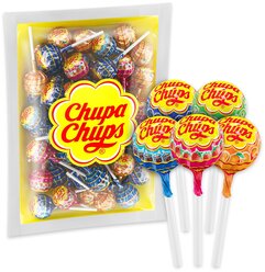 Карамель Chupa Chups Фруктовая с соком + кола, 504 г, 42 шт. в уп.