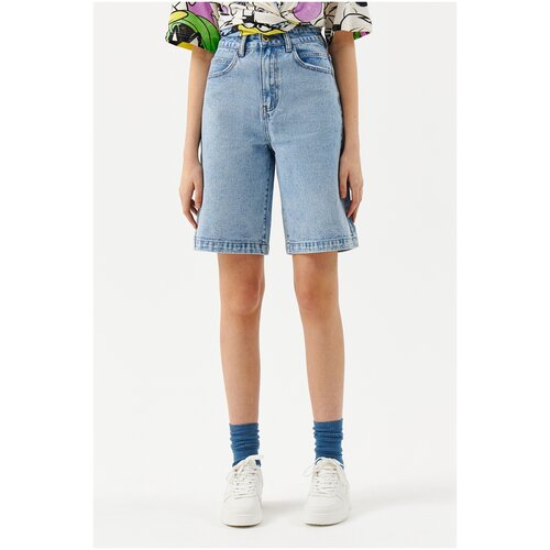 фото Шорты джинсовые женские befree, цвет: голубой индиго, размер: s