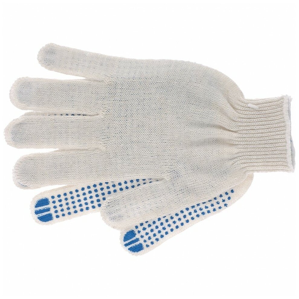 Трикотажные перчатки Россия ПВХ-покрытие Точка, 10 класс 67785