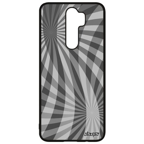 фото Защитный чехол на телефон // xiaomi redmi note 8 pro // "спирали" стиль узор, utaupia, серый