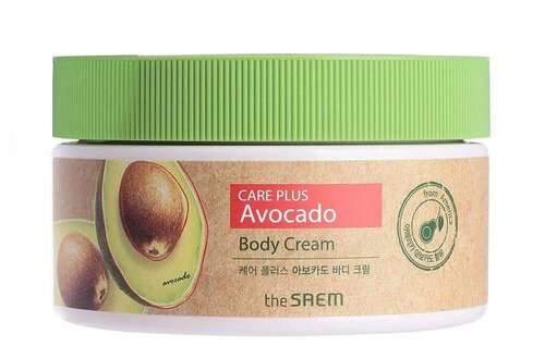 Крем для тела увлажняющий питательный авокадо для сухой кожи The Saem Avocado Body Cream Корея