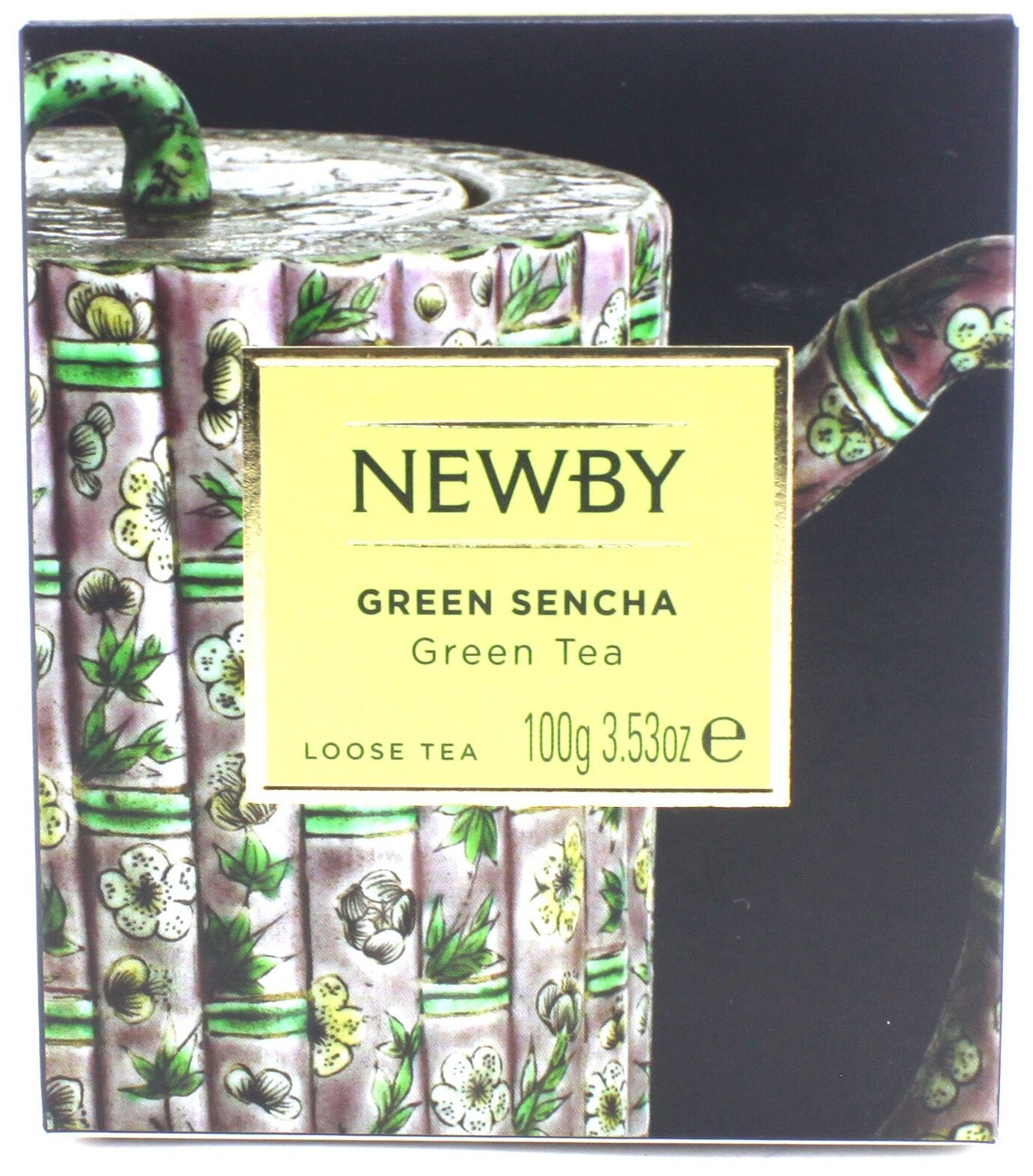 Чай зеленый NEWBY Зеленая Сенча в картонных пачках 1/100г - фотография № 2