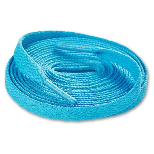 Шнурки плоские 120см - Голубые