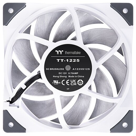 Вентилятор для корпуса Thermaltake CL-F117-PL12WT-A 120x120x25mm, 500-2000rpm, 58.35CFM, 22.3dBA, 4-pin PWM - фото №2