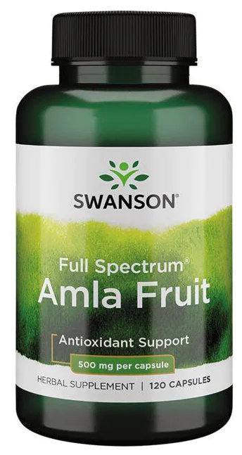 Swanson Full Spectrum Amla Fruit (Фрукты амлы полного спектра) 500 мг 120 капсул
