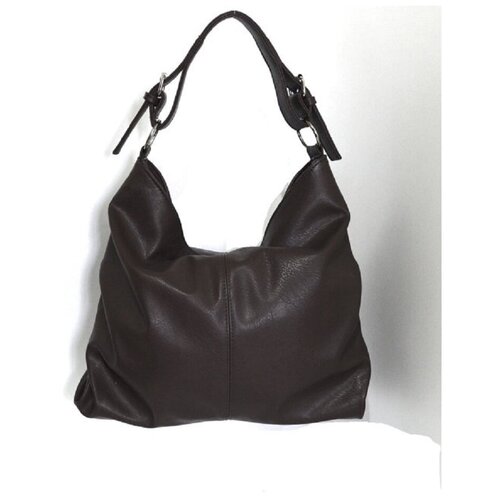 фото Сумка женская / хобо / на плечо / большая / кожаная mckir 21-5 коричневый