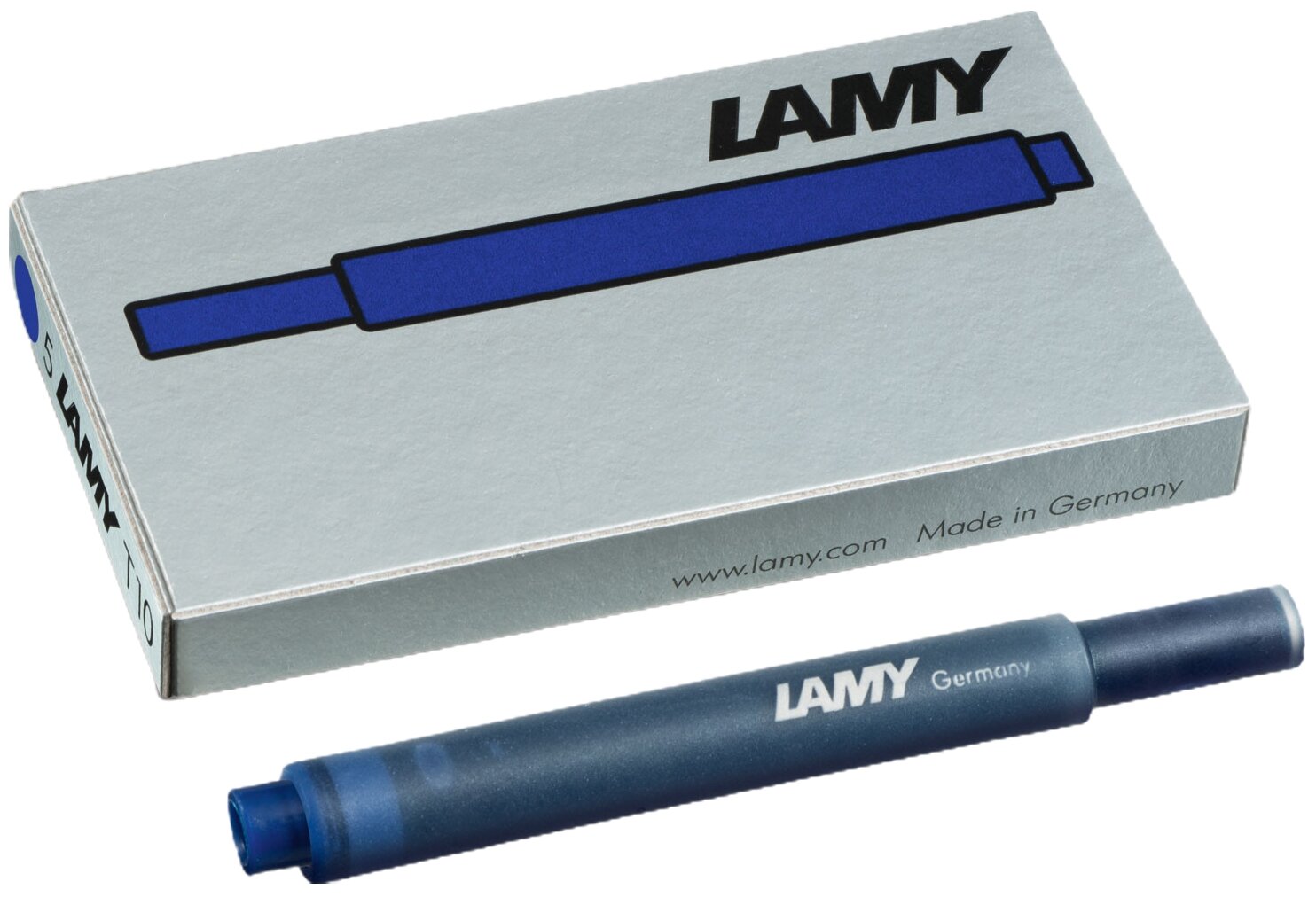 Картриджи LAMY T10 для перьевой ручки, 5 шт./уп, сине-черный