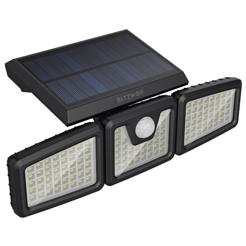 Прожектор BlitzWolf BW-OLT4 3 Heads Adjustable Solar Sensor Flood Light 18000 mAh Black