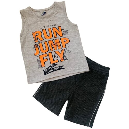 фото Костюм серый с шортами 92 lupita