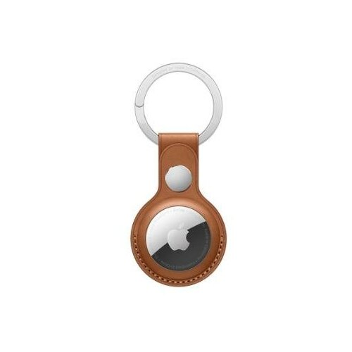 фото Брелок-подвеска для apple airtag leather key ring золотисто-коричневый mx4m2zm/a