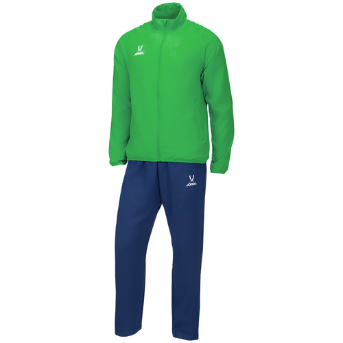 фото Костюм jogel, олимпийка и брюки, силуэт свободный, карманы, подкладка, размер xxxl, зеленый, синий