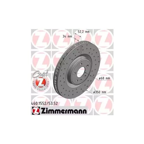 Тормозной диск Zimmermann 460155252