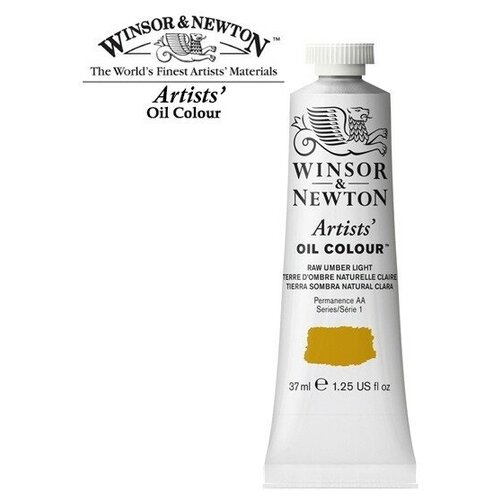 фото Масляные winsor&newton краски масляные winsor&newton artists' 37мл, умбра натуральная светлая winsor & newton