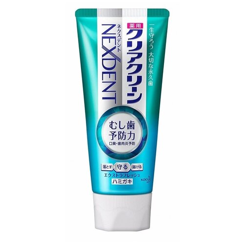 Зубная паста Kao Clear Clean Nexdent Extra Fresh, 120 мл, 120 г, green