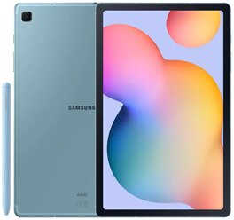 Планшет Samsung Galaxy Tab S6 Lite 10.4 SM-P615 (2020) RU, 4 ГБ/64 ГБ, Wi-Fi + Cellular, голубой