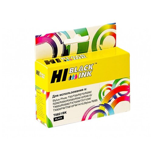 Hi-Black Картридж Hi-Black (HB-T0821) картридж hi black t0822 для epson stylus r270 295 390 rx590 t50 c голубой