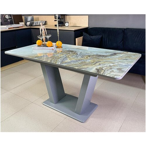 Стол обеденный раздвижной Денвер Оникс, 120*80*75