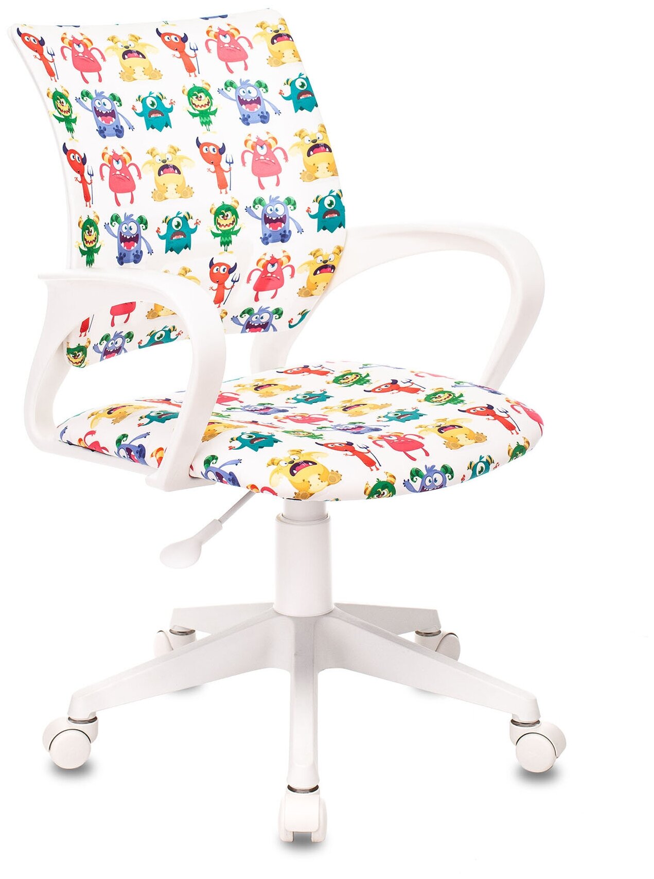 Кресло детское BUROKIDS 1 W ткань / Компьютерное кресло для ребенка школьника подростка