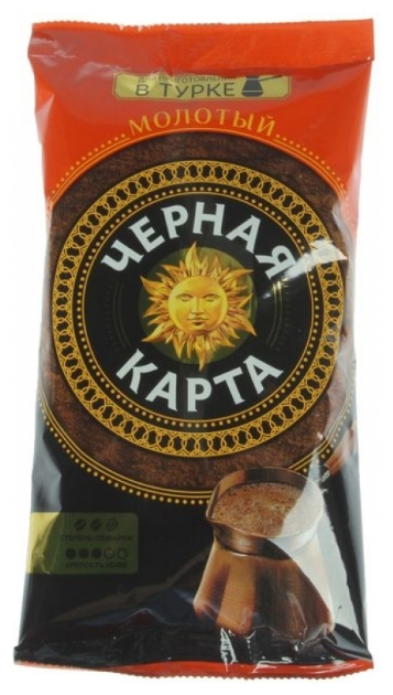 Кофе молотый Черная Карта для приготовления в турке, 100 г х 24 шт