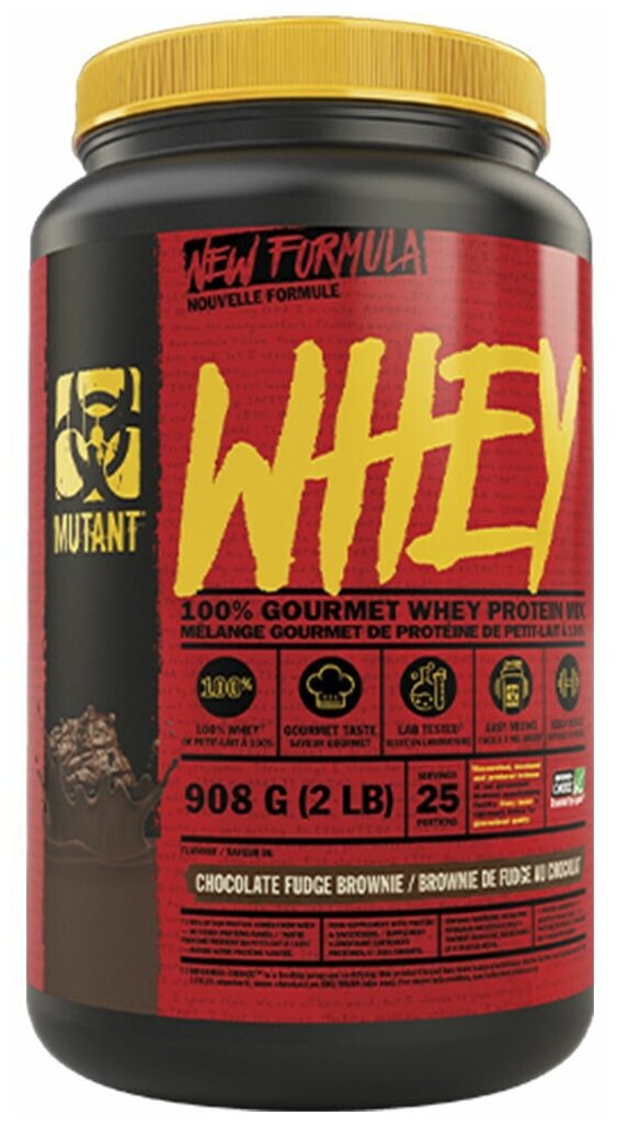 MUTANT Whey 908 г (банка) (Chocolate fudge brownie)