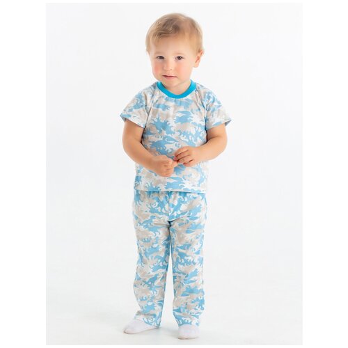 Пижама КотМарКот детская для девочек, брюки, без капюшона, размер 92, мультиколор