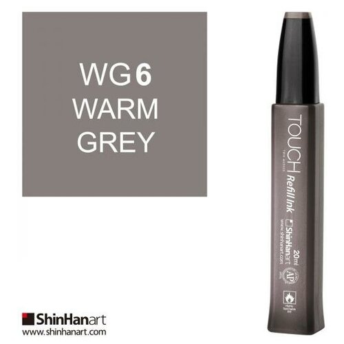 ShinHan Korea Заправка Touch Refill Ink WG6 теплый серый 20 мл shinhan korea заправка touch refill ink 043 глубокий оливковый g43 20 мл sela25