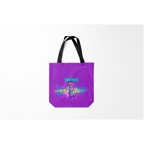 фото Сумка-шоппер / 40х40 см / геймерам / fortnite lama marshmello burnettie
