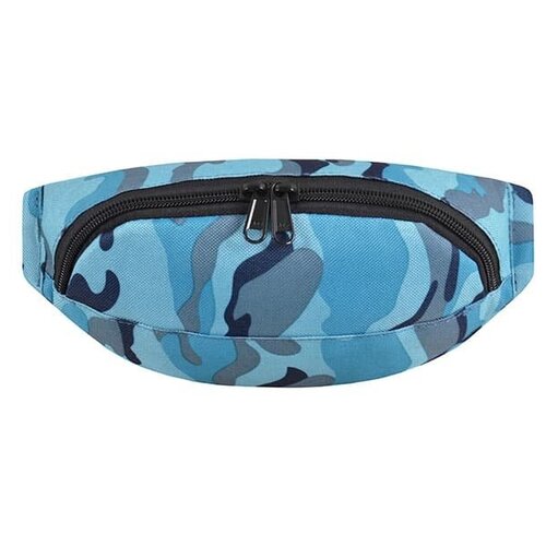 фото Сумка на пояс / street bags / sb-003-123 классическая сумка на пояс 20x6x10 см / голубой камуфляж / (one size)