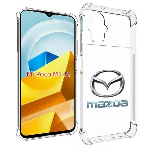 Чехол MyPads mazda-мазда-4 мужской для Xiaomi Poco M5 задняя-панель-накладка-бампер