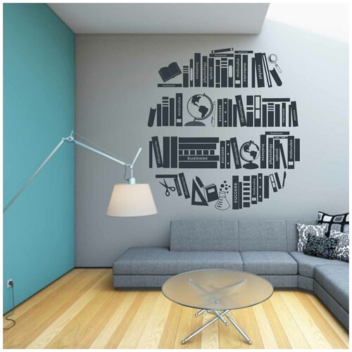 Интерьерная наклейка Chatte “Книжные полки”, 96 х 105 см.