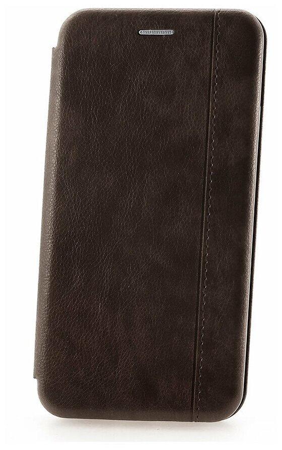 Чехол книжка Samsung S20 Derbi Open Book-1 коричневый, противоударный откидной чехол портмоне с подставкой, кейс с защитой экрана и отделением для карт