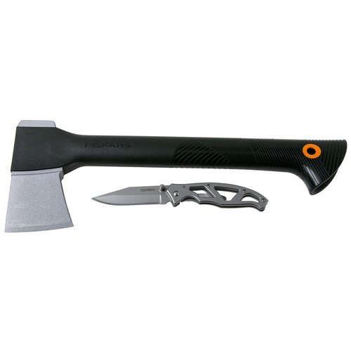 Набор FISKARS Solid + складной нож Paraframe 1057911 черный нож складной gerber paraframe mini fine edge серебристый