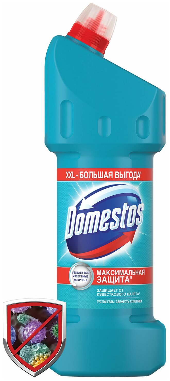 Domestos гель универсальный Двойная сила Свежесть Атлантики, 1.5 л