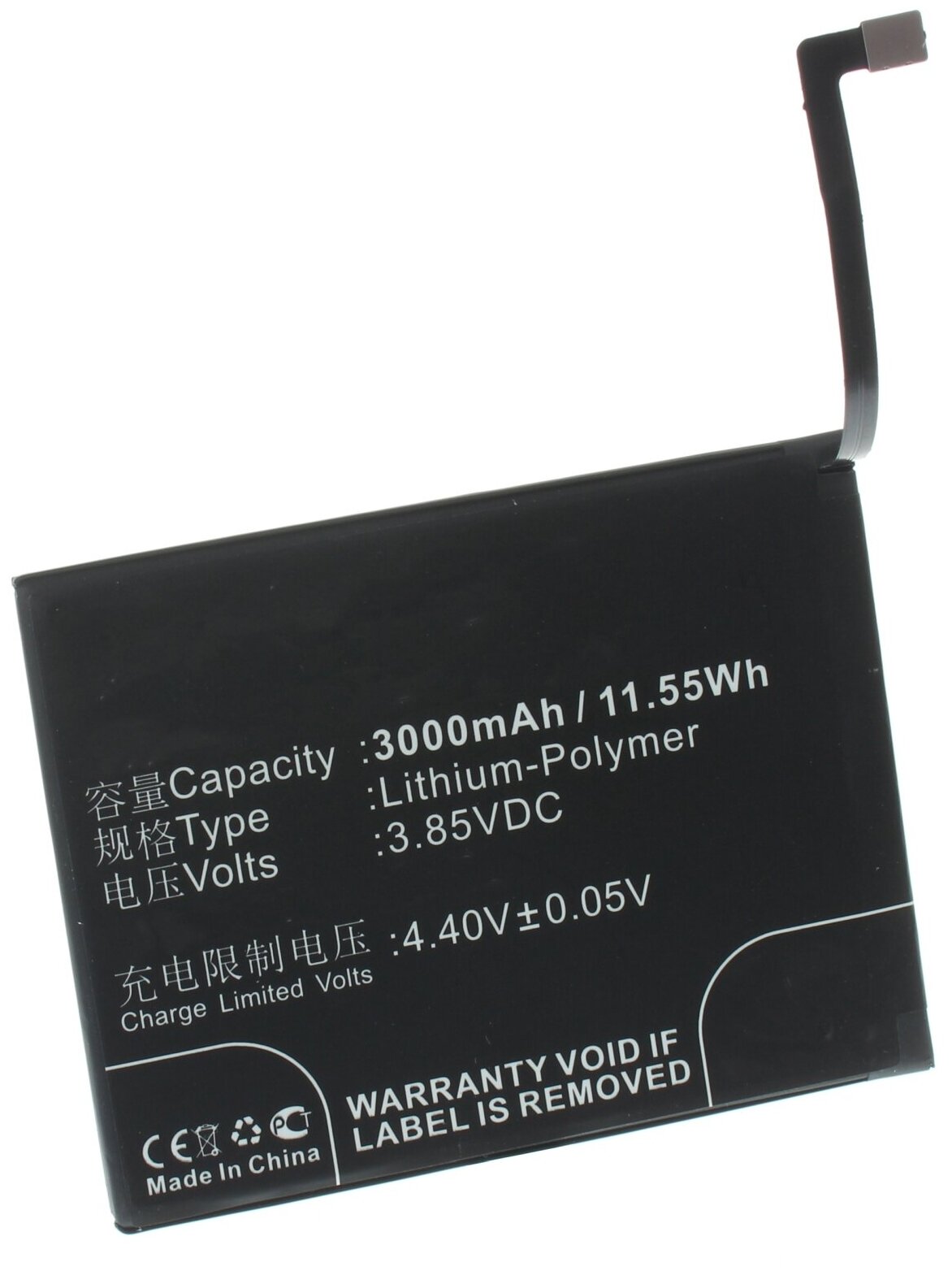 Аккумуляторная батарея iBatt 3000mAh для Xiaomi BN36