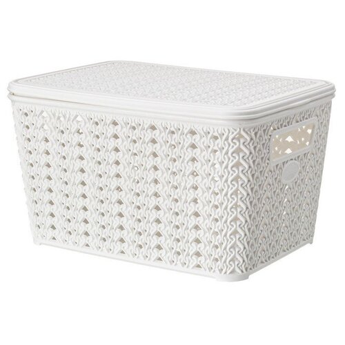 Контейнер для хранения Ар-Пласт Вязание 17013, 26х19х15 см, белый