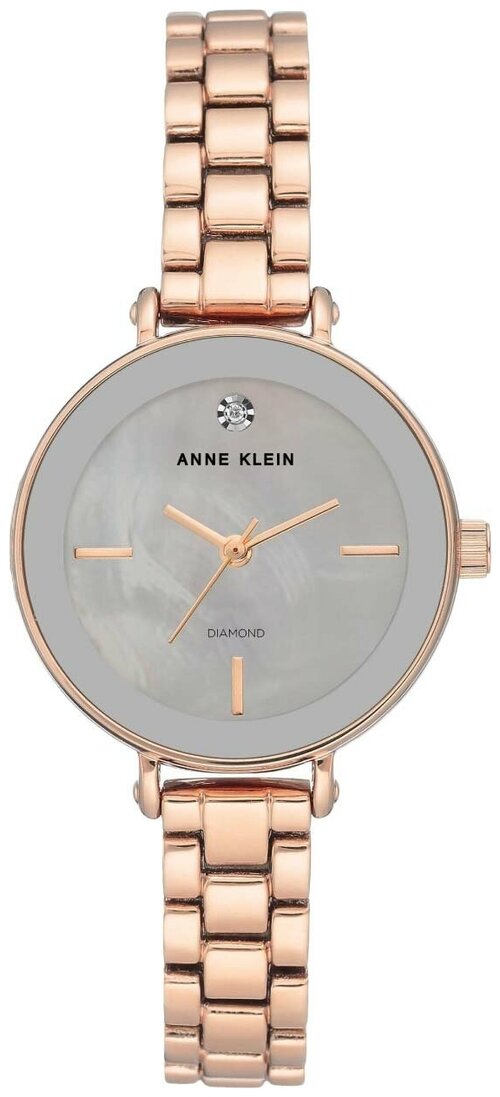 Наручные часы ANNE KLEIN Diamond, золотой, серый