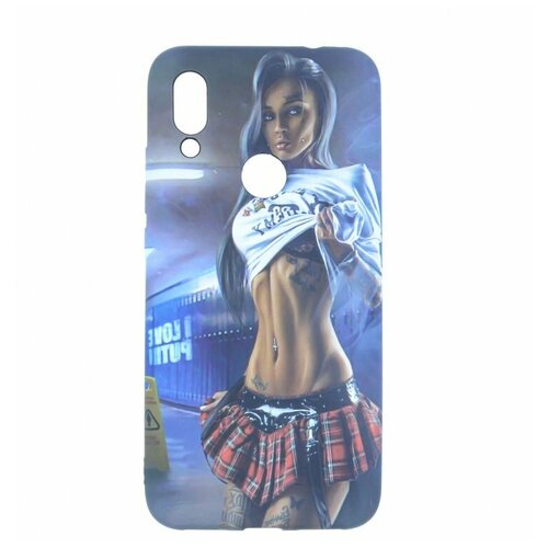 фото Силиконовый чехол luxo creative для xiaomi redmi 7, принт: 059