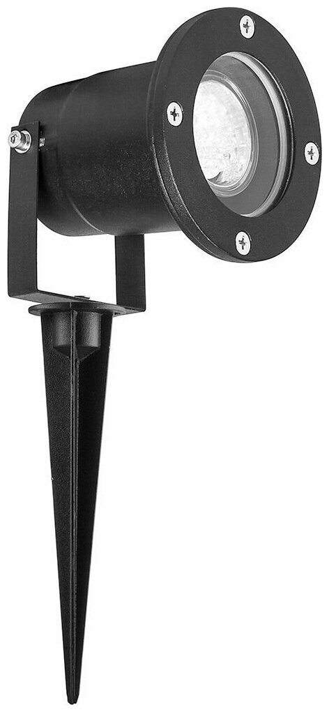 Feron Ландшафтный светильник SP3735 11859, GU10, 7 Вт, цвет арматуры: черный, цвет плафона черный