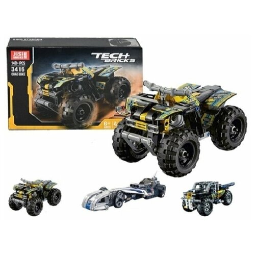 Конструктор Квадроцикл TECH BRICKS 148 дет 3416 838₽