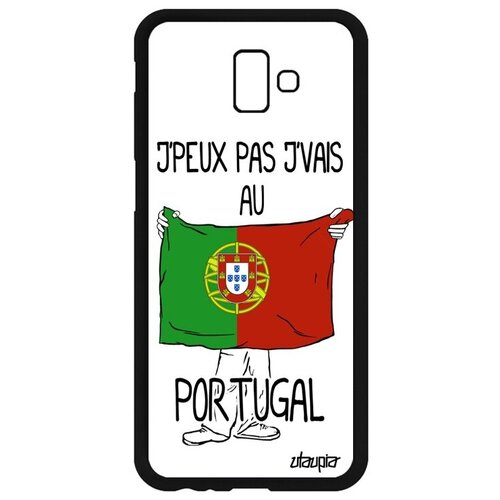 фото Качественный чехол на смартфон // samsung galaxy j6 plus 2018 // "еду в португалию" туризм патриот, utaupia, белый
