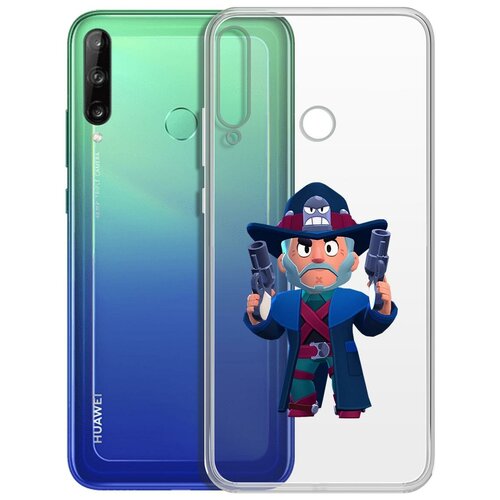 фото Чехол-накладка clear case brawl stars-стрелок кольт для huawei p40 lite e/y7p/honor 9c krutoff group