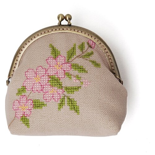 фото Набор для вышивания кошелька вишневый цвет xiu crafts 2860314