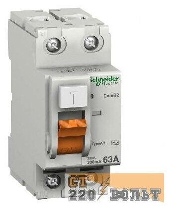 УЗО ВД63 2P 40A AC 300mA Schneider Electric 11453