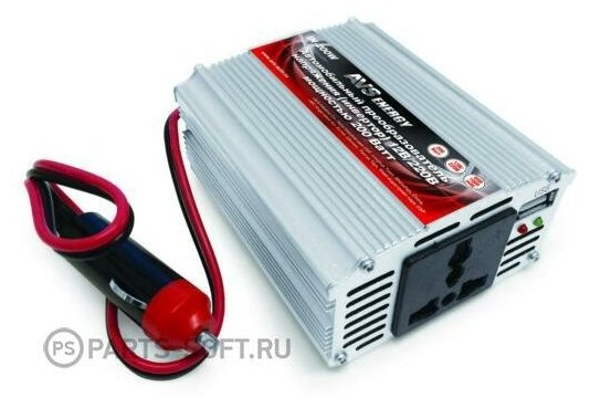 Преобразователь напряжения (инвертор) 12V/220V (200W) "AVS" IN-200W AVS A80683S | цена за 1 шт