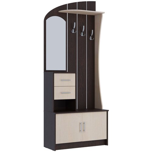 Прихожая Саша-20 (Цвет: Венге/Млечный Дуб)