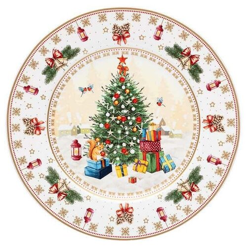 фото Тарелка закусочная елка 21см lefard (85-1707)