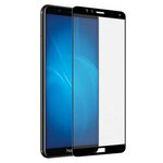 Закаленное стекло DF (fullscreen + fullglue) для Huawei Honor 8C hwColor-77 (black) - изображение