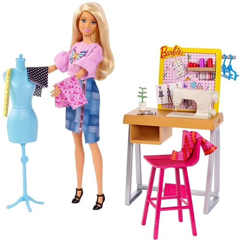 фото Barbie mattel набор барби - швея (barbie career places playset design studio playset)