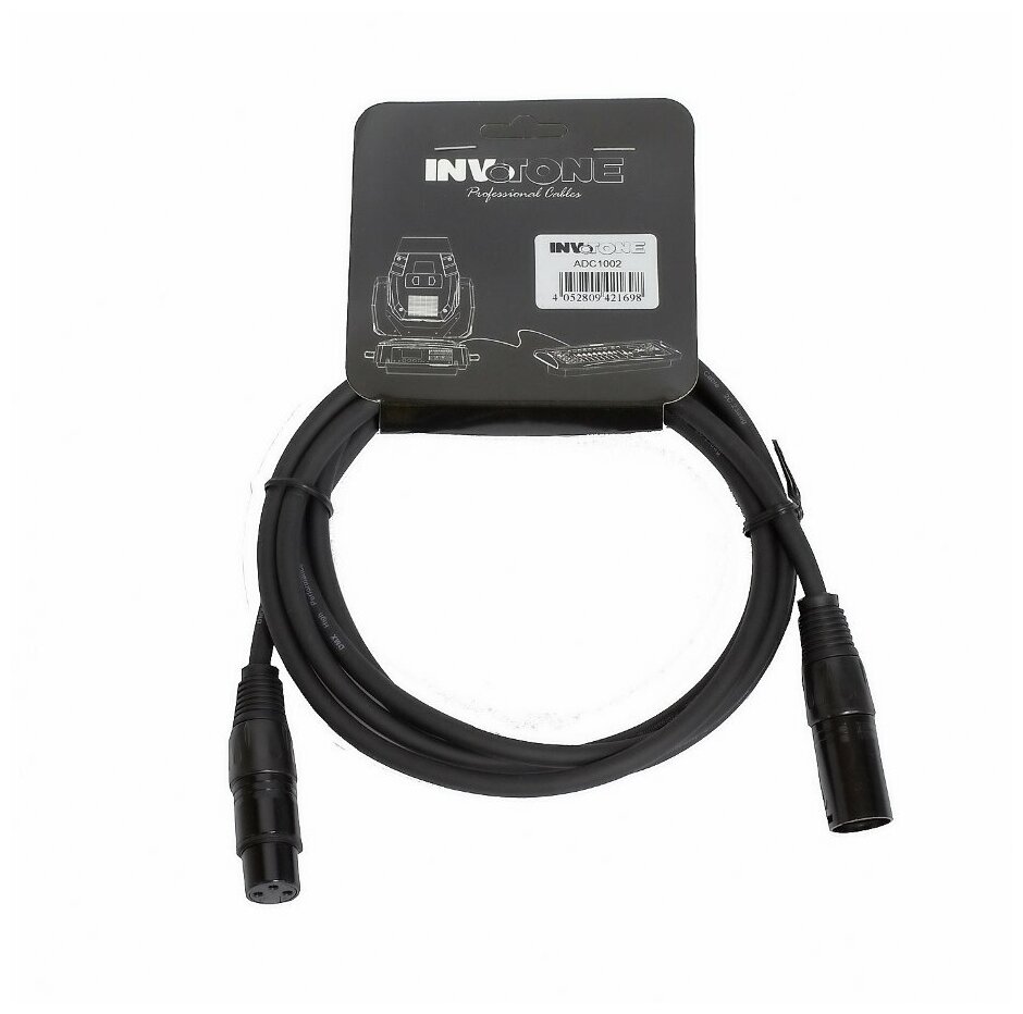 INVOTONE ADC1002 DMX-кабель с разъемами XLR F - XLR M; 2 м