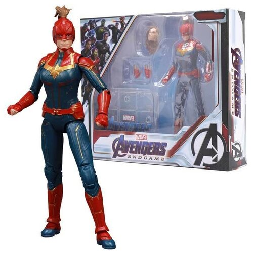 Фигурка Капитан Марвел - Avengers End Game (17 см.) фигурка чужой завет неоморф alien подвижная аксессуары 17 см